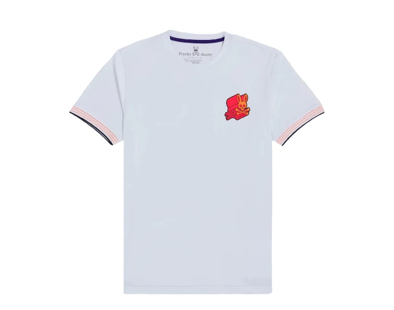 Men's eco - friendly recycled t - shirts for sustainable fashion choicesPsycho Bunny Asher 3D Chest Logo White Men's Tee Shirt B6U205S1PC-WHT Men's eco - friendly recycled t - shirts for sustainable fashion choicesPsycho Bunny Asher 3D Chest Logo White Men's Tee Shirt B6U205S1PC-WHT