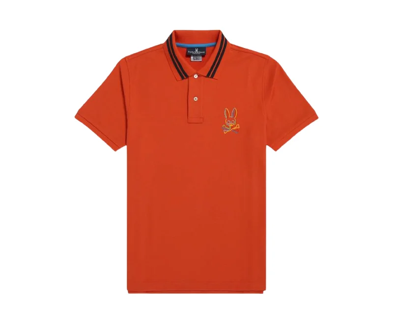 Men's organic cotton crew - neck t - shirts for everyday comfortPsycho Bunny Barbon Neon Glow Polo Bonfire Orange Shirt B6K101Q1PC-BNF Men's organic cotton crew - neck t - shirts for everyday comfortPsycho Bunny Barbon Neon Glow Polo Bonfire Orange Shirt B6K101Q1PC-BNF
