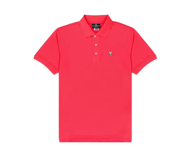 Men's distressed denim - look t - shirts with a rugged appealPsycho Bunny Belfry Sports Polo Diva Pink Men's Shirt B6K841J1PB-DVP Men's distressed denim - look t - shirts with a rugged appealPsycho Bunny Belfry Sports Polo Diva Pink Men's Shirt B6K841J1PB-DVP