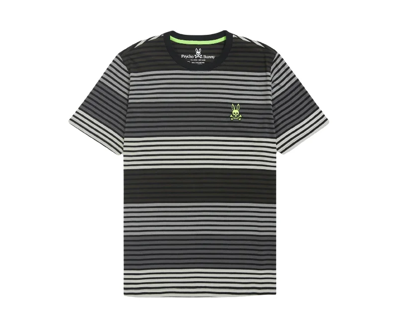 Men's lightweight performance t - shirts for running marathonsPsycho Bunny Carlisle Stripe Magnet Grey Tee B6U204Q1PC-MGT Men's lightweight performance t - shirts for running marathonsPsycho Bunny Carlisle Stripe Magnet Grey Tee B6U204Q1PC-MGT