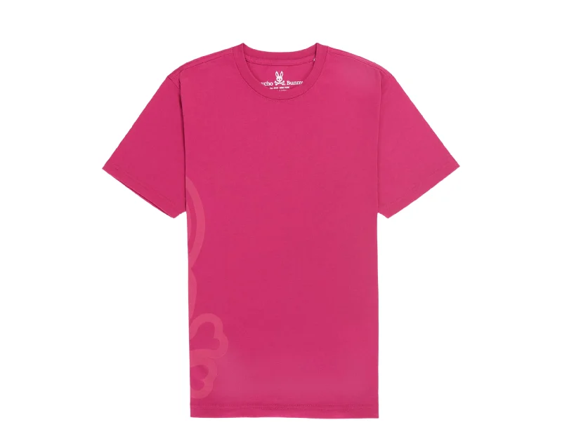 Men's polo t - shirts with a contrast collar for a preppy lookPsycho Bunny Chatham Wild Berry Men's Tee Shirt B6U996U1PC-WLB Men's polo t - shirts with a contrast collar for a preppy lookPsycho Bunny Chatham Wild Berry Men's Tee Shirt B6U996U1PC-WLB