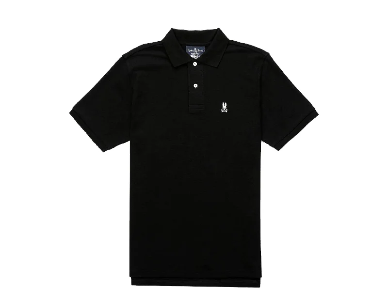 Men's thermal t - shirts with a high - neck design for cold weatherPsycho Bunny Classic Polo Black Men's Shirt B6K001ARPC-BLK Men's thermal t - shirts with a high - neck design for cold weatherPsycho Bunny Classic Polo Black Men's Shirt B6K001ARPC-BLK