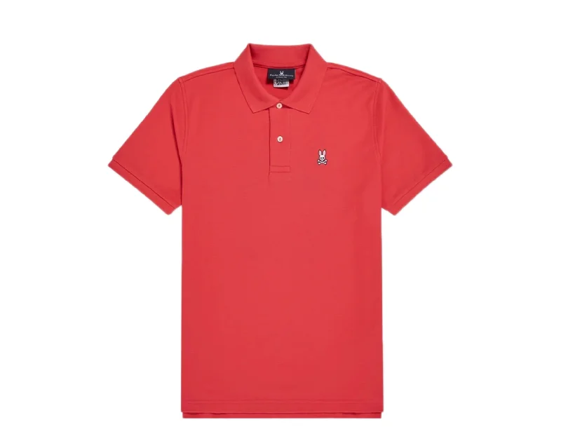 Men's mock - neck t - shirts with a modern and sleek stylePsycho Bunny Classic Polo Diva Pink Men's Shirt B6K001N1PC-DVP Men's mock - neck t - shirts with a modern and sleek stylePsycho Bunny Classic Polo Diva Pink Men's Shirt B6K001N1PC-DVP