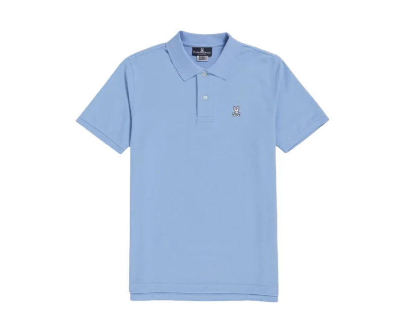 Men's slim - fit graphic t - shirts with vintage rock band printsPsycho Bunny Classic Polo Glacial Blue Men's Shirt B6K001R1P-GBLU Men's slim - fit graphic t - shirts with vintage rock band printsPsycho Bunny Classic Polo Glacial Blue Men's Shirt B6K001R1P-GBLU