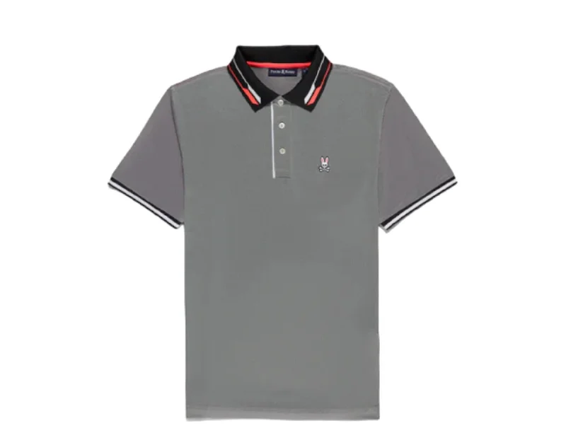 Men's plus - size pocket t - shirts with a classic lookPsycho Bunny Denison Birdseye Sport Polo Black B6K126Y1PB-BLK Men's plus - size pocket t - shirts with a classic lookPsycho Bunny Denison Birdseye Sport Polo Black B6K126Y1PB-BLK