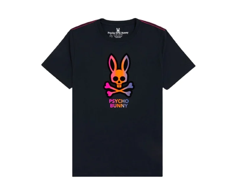 Men's long - sleeve henley t - shirts with button - down placketsPsycho Bunny Dylan Gradient Bunny Navy Men's Big & Tall Tee B9U206S1PC-NVY Men's long - sleeve henley t - shirts with button - down placketsPsycho Bunny Dylan Gradient Bunny Navy Men's Big & Tall Tee B9U206S1PC-NVY