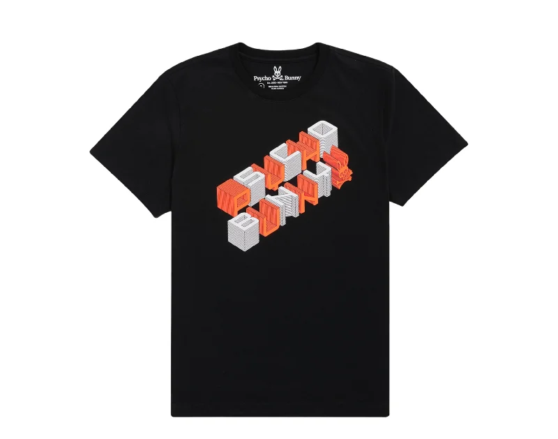 Men's tie - dye t - shirts with a bohemian stylePsycho Bunny Jaxson 3D Black Men's Tee Shirt B6U208S1PC-BLK Men's tie - dye t - shirts with a bohemian stylePsycho Bunny Jaxson 3D Black Men's Tee Shirt B6U208S1PC-BLK