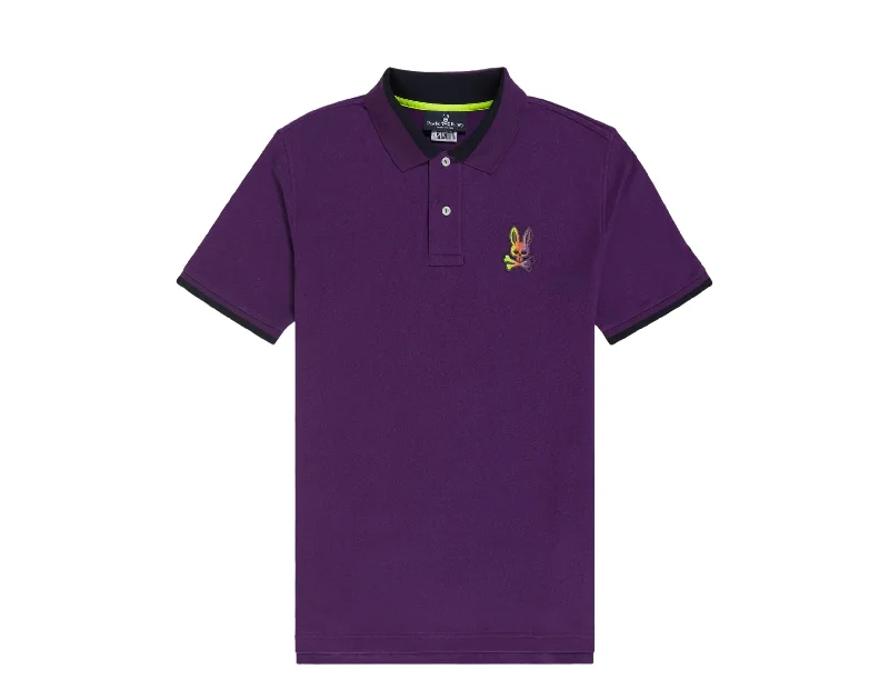 Men's tie - dye t - shirts with a bohemian stylePsycho Bunny Kids' Dylan Gradient Polo Vivid Violet Purple Shirt B0K201S1PC-VVV Men's tie - dye t - shirts with a bohemian stylePsycho Bunny Kids' Dylan Gradient Polo Vivid Violet Purple Shirt B0K201S1PC-VVV