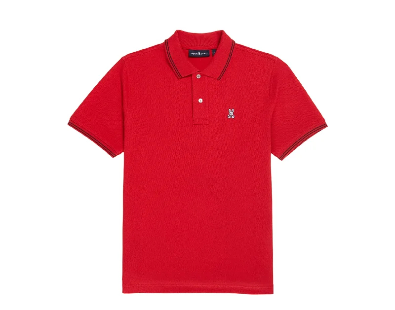 Men's eco - friendly recycled t - shirts for sustainable fashion choicesPsycho Bunny Logan Polo Ruby Red Men's Shirt B6K136X1PC-RBRD Men's eco - friendly recycled t - shirts for sustainable fashion choicesPsycho Bunny Logan Polo Ruby Red Men's Shirt B6K136X1PC-RBRD