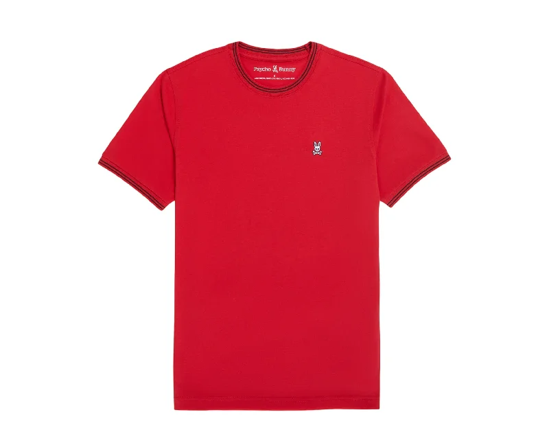 Men's polo t - shirts with a contrast collar for a preppy lookPsycho Bunny Logan Ruby Red Men's Tee Shirt B6U137X1PC-RBRD Men's polo t - shirts with a contrast collar for a preppy lookPsycho Bunny Logan Ruby Red Men's Tee Shirt B6U137X1PC-RBRD