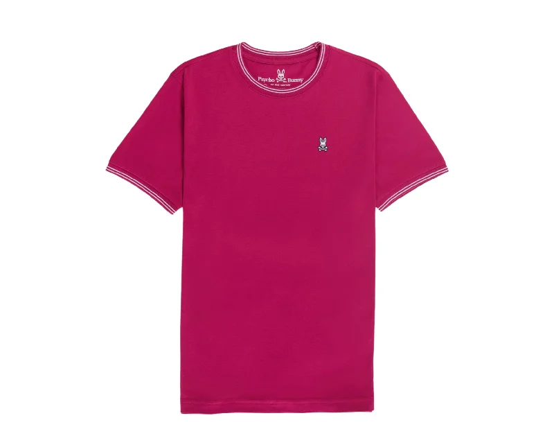 Men's long - sleeve henley t - shirts with button - down placketsPsycho Bunny Logan Wild Berry Men's Tee Shirt B6U137U1PC-WLB Men's long - sleeve henley t - shirts with button - down placketsPsycho Bunny Logan Wild Berry Men's Tee Shirt B6U137U1PC-WLB