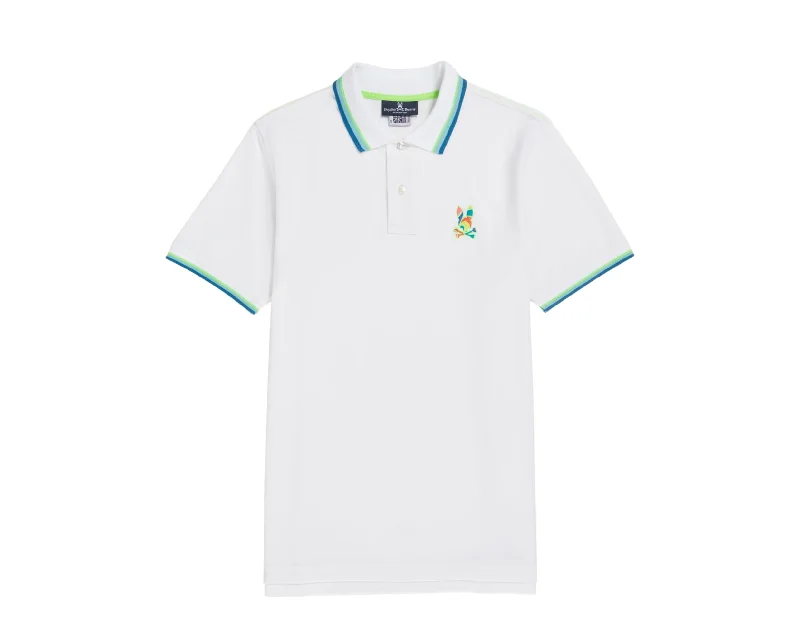 Men's mock - neck t - shirts with a modern and sleek stylePsycho Bunny Men's Big & Tall Hilsboro Collar Stripe Polo Shirt B9K104W1PC-WHT Men's mock - neck t - shirts with a modern and sleek stylePsycho Bunny Men's Big & Tall Hilsboro Collar Stripe Polo Shirt B9K104W1PC-WHT