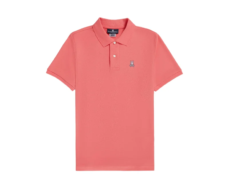 Men's antimicrobial t - shirts for odor - free freshness during travelPsycho Bunny Men's Classic Polo Grapefruit B6K001Y1PC-GPF Men's antimicrobial t - shirts for odor - free freshness during travelPsycho Bunny Men's Classic Polo Grapefruit B6K001Y1PC-GPF