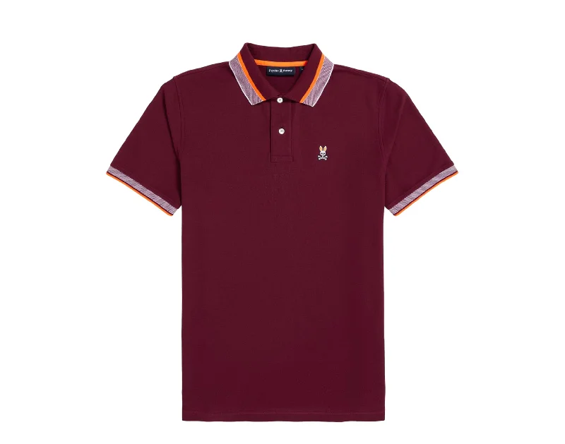Men's ribbed t - shirts with a textured finish for added stylePsycho Bunny Men's Manteno Pique Polo Crimson B6K330Z1PC-CMS Men's ribbed t - shirts with a textured finish for added stylePsycho Bunny Men's Manteno Pique Polo Crimson B6K330Z1PC-CMS