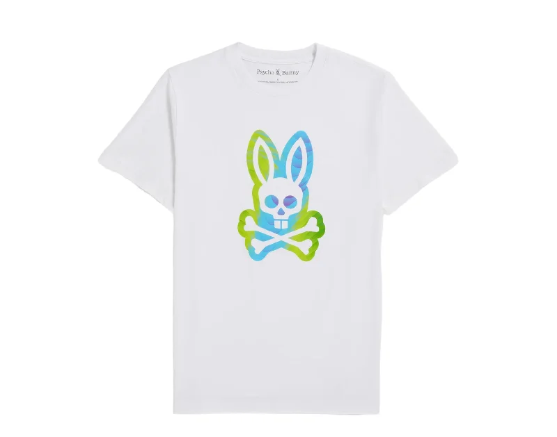 Men's organic cotton crew - neck t - shirts for everyday comfortPsycho Bunny Men's Montgomery Graphic White Tee B6U948Y1PC-WHT