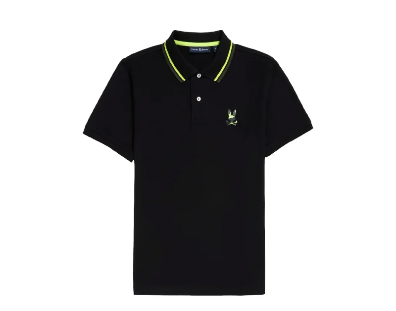 Men's printed Hawaiian t - shirts for tropical vacationsPsycho Bunny Men's Plano Pique Polo Black B6K334Z1PC-BLK Men's printed Hawaiian t - shirts for tropical vacationsPsycho Bunny Men's Plano Pique Polo Black B6K334Z1PC-BLK