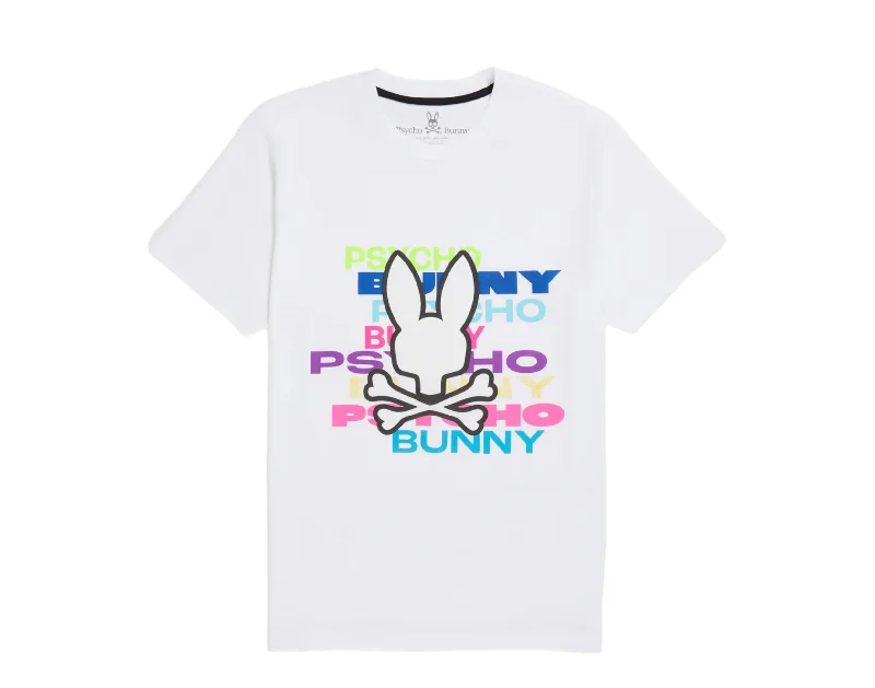 Men's long - sleeve henley t - shirts with button - down placketsPsycho Bunny Men's Tyrian Graphic Tee White B6U835X1PC-WHT Men's long - sleeve henley t - shirts with button - down placketsPsycho Bunny Men's Tyrian Graphic Tee White B6U835X1PC-WHT