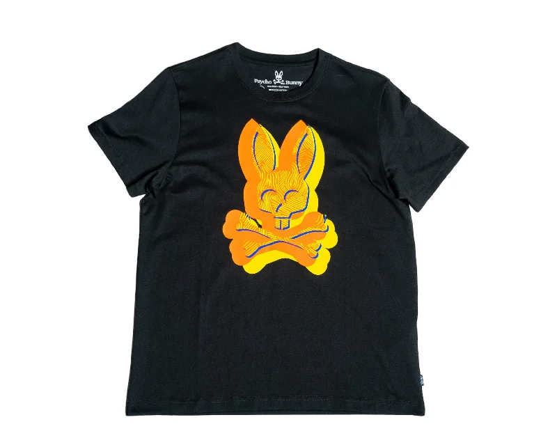 Men's eco - friendly recycled t - shirts for sustainable fashion choicesPsycho Bunny Nickolas Graphic Black Men's Tee Shirt B6U820S1PC-BLK Men's eco - friendly recycled t - shirts for sustainable fashion choicesPsycho Bunny Nickolas Graphic Black Men's Tee Shirt B6U820S1PC-BLK