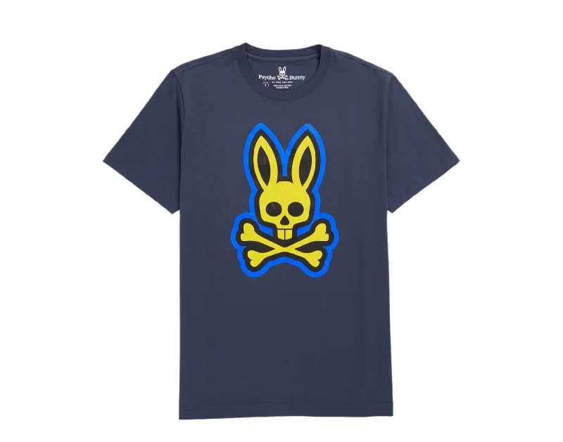 Men's moisture - wicking athletic t - shirts for intense workoutsPsycho Bunny Patchin Graphic North Sea Navy Men's Tee Shirt B6U852U1PC-NRS Men's moisture - wicking athletic t - shirts for intense workoutsPsycho Bunny Patchin Graphic North Sea Navy Men's Tee Shirt B6U852U1PC-NRS