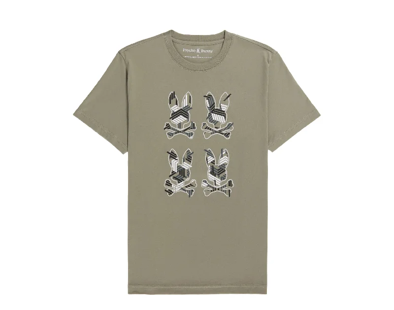 Men's ribbed t - shirts with a textured finish for added stylePsycho Bunny Plaza Crew Neck Graphic Wet Sand Men's Tee B6U613X1PC-WTD Men's ribbed t - shirts with a textured finish for added stylePsycho Bunny Plaza Crew Neck Graphic Wet Sand Men's Tee B6U613X1PC-WTD