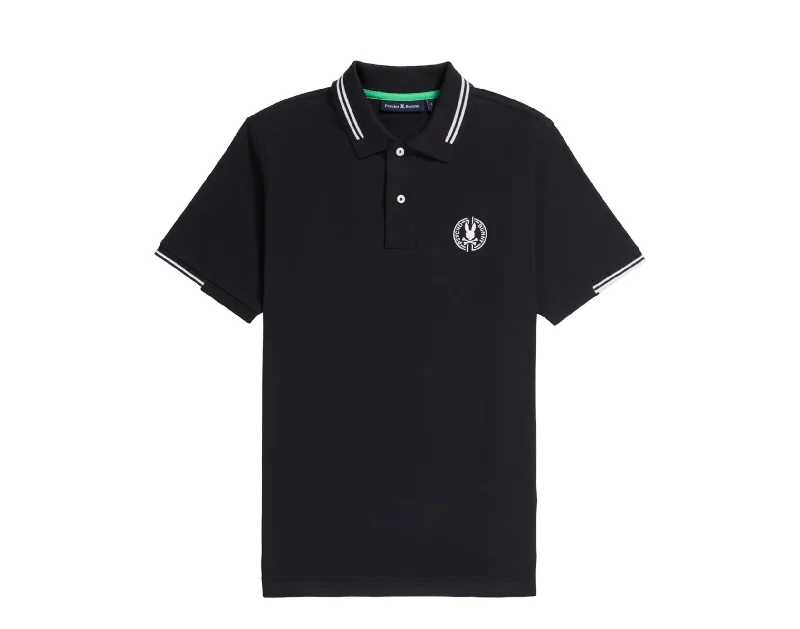 Men's v - neck muscle t - shirts for a body - building aestheticPsycho Bunny Santa Fe Pique Polo Black B6K218Y1PC-BLK Men's v - neck muscle t - shirts for a body - building aestheticPsycho Bunny Santa Fe Pique Polo Black B6K218Y1PC-BLK