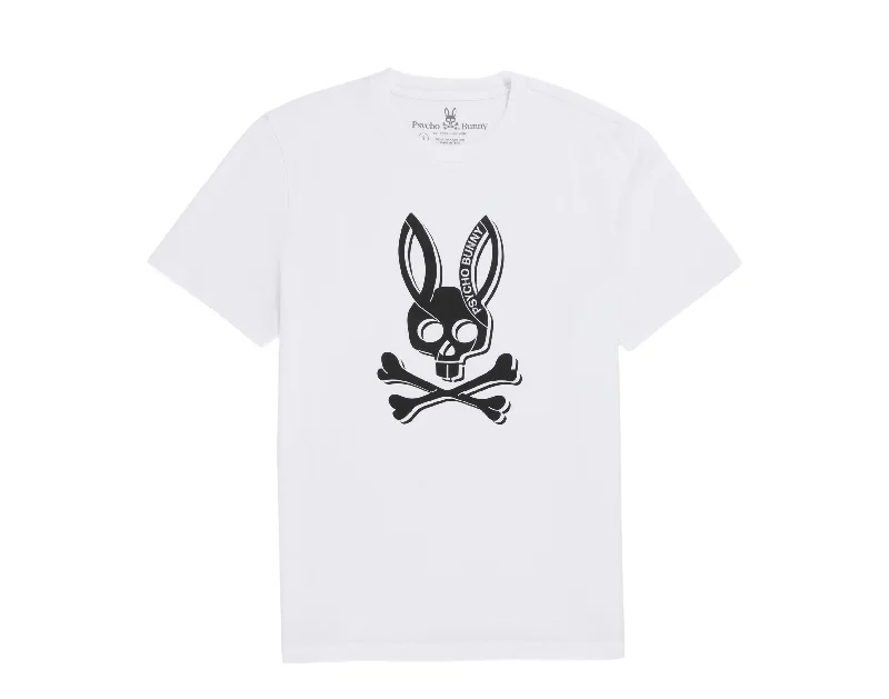 Men's mock - neck t - shirts with a modern and sleek stylePsycho Bunny Serge Crew Neck Graphic White Men's Tee B6U718X1PC-WHT Men's mock - neck t - shirts with a modern and sleek stylePsycho Bunny Serge Crew Neck Graphic White Men's Tee B6U718X1PC-WHT