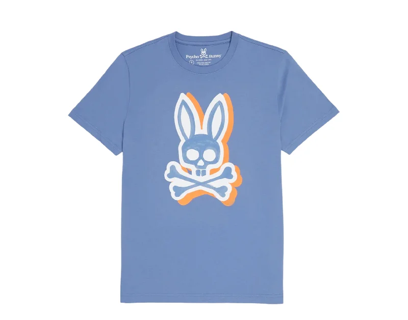 Men's thermal t - shirts with a high - neck design for cold weatherPsycho Bunny Varick Crew Neck Graphic Bal Harbour Men's Tee Shirt B6U981U1PC-BAL Men's thermal t - shirts with a high - neck design for cold weatherPsycho Bunny Varick Crew Neck Graphic Bal Harbour Men's Tee Shirt B6U981U1PC-BAL