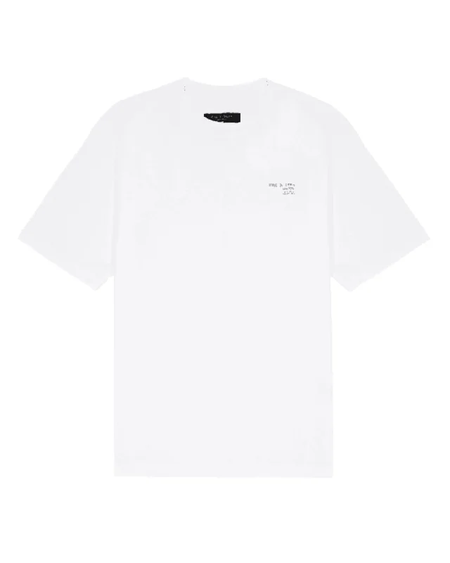 Men's moisture - wicking athletic t - shirts for intense workoutsRag & Bone Men 100% Cotton Crew Neck Front Logo Short Sleeves 425 Tee White Men's moisture - wicking athletic t - shirts for intense workoutsRag & Bone Men 100% Cotton Crew Neck Front Logo Short Sleeves 425 Tee White