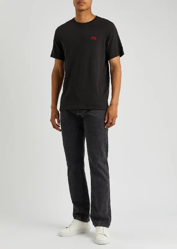Men's distressed denim - look t - shirts with a rugged appealRag & Bone Men Love Rb Tee Short Sleeve Crew Neck Cotton T-Shirt Black Men's distressed denim - look t - shirts with a rugged appealRag & Bone Men Love Rb Tee Short Sleeve Crew Neck Cotton T-Shirt Black