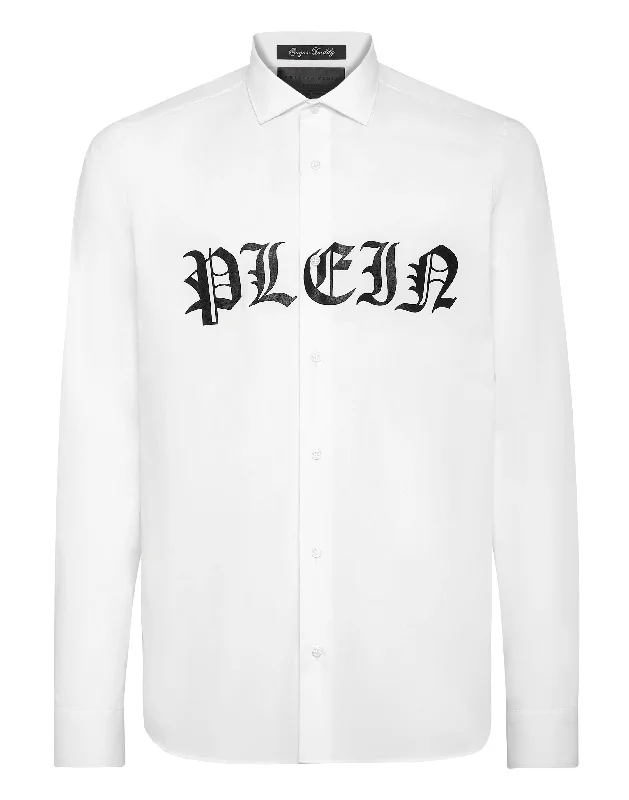 Men's polo t - shirts with a contrast collar for a preppy lookShirt Sugar Daddy Cut LS Gothic Plein Men's polo t - shirts with a contrast collar for a preppy lookShirt Sugar Daddy Cut LS Gothic Plein