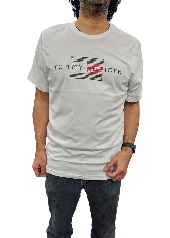 Men's lightweight performance t - shirts for running marathonsShort Sleeve Crew Neck Shirt In White