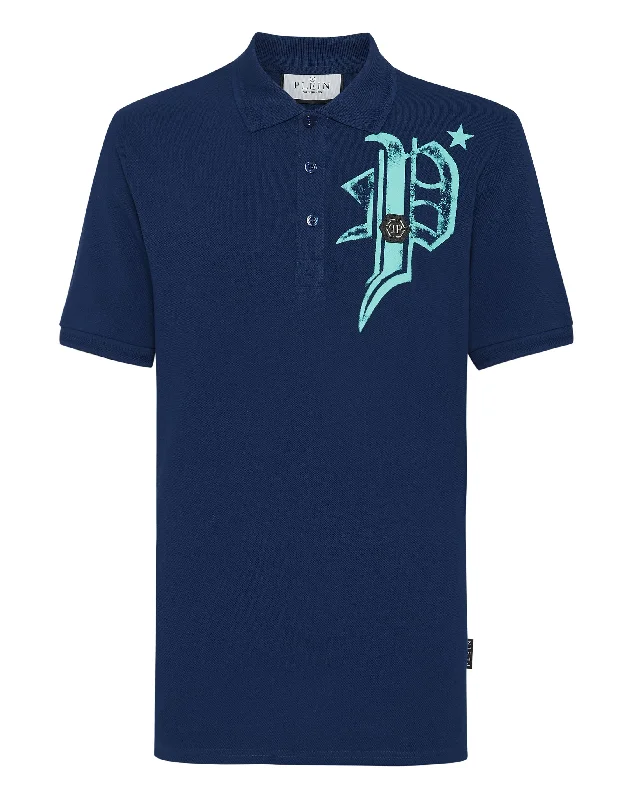 Men's smart - casual checkered t - shirts for semi - formal occasionsSlim Fit Jersey Polo Shirt Skull&Bones Men's smart - casual checkered t - shirts for semi - formal occasionsSlim Fit Jersey Polo Shirt Skull&Bones