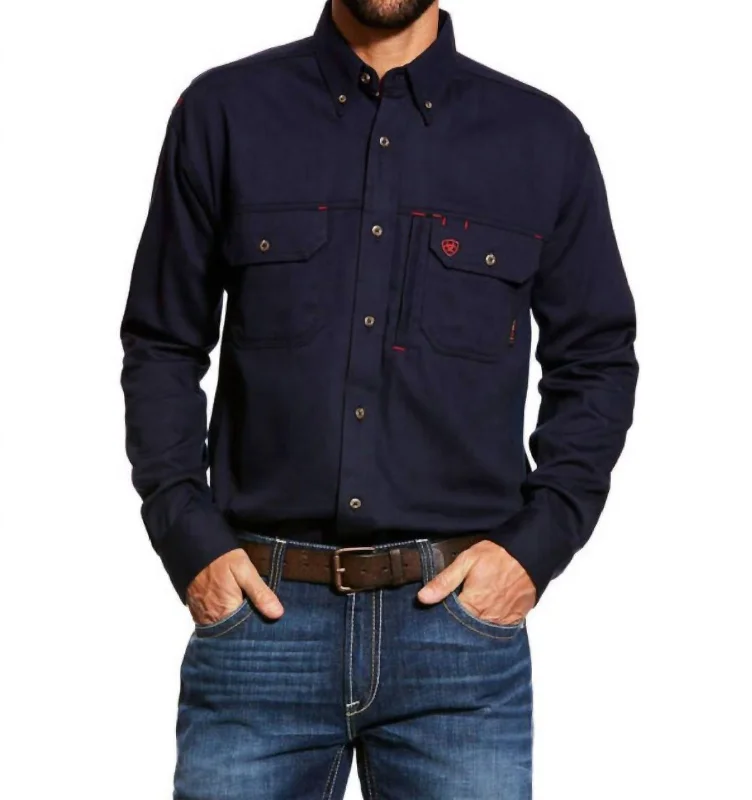 Men's thermal t - shirts with a high - neck design for cold weatherSolid Vent Work Shirt - Plus In Navy Men's thermal t - shirts with a high - neck design for cold weatherSolid Vent Work Shirt - Plus In Navy