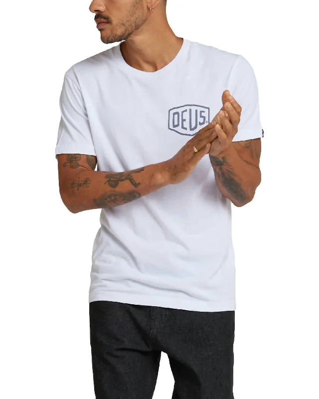Men's plus - size pocket t - shirts with a classic lookTokyo Address Tee In White