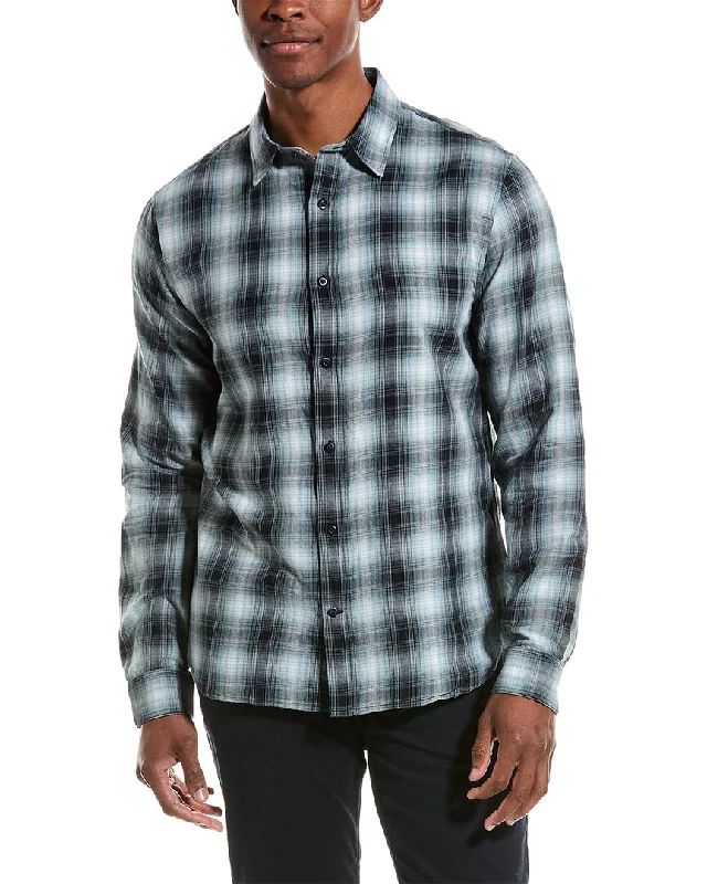 Men's tie - dye t - shirts with a bohemian styleVince Classic Fit Flannel Shirt