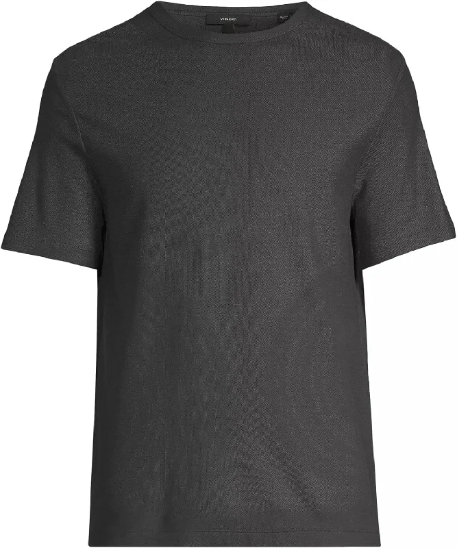 Men's UV - protection t - shirts for outdoor activities in the sunVince Men's Pima Pique Short Sleeve Crew Neck T-Shirt, Soft Black Men's UV - protection t - shirts for outdoor activities in the sunVince Men's Pima Pique Short Sleeve Crew Neck T-Shirt, Soft Black