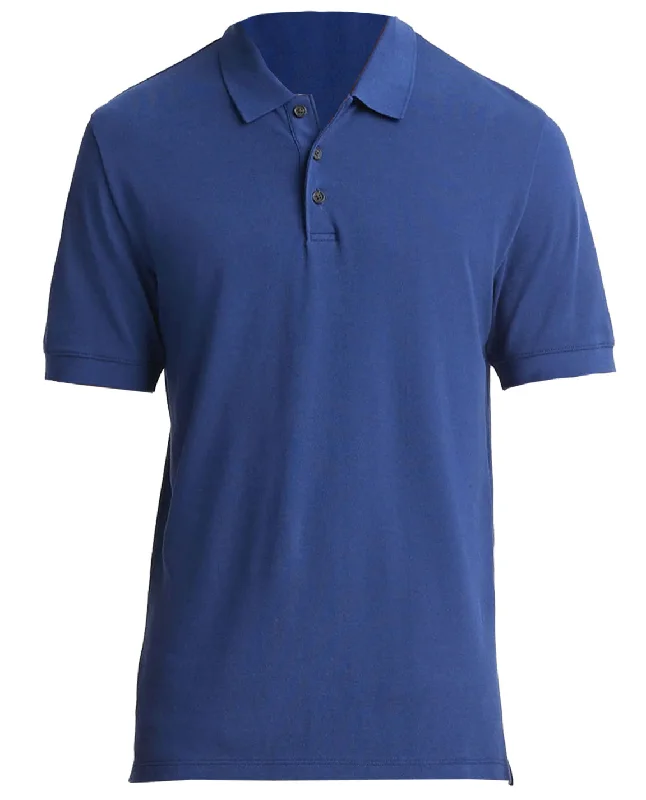 Men's mock - neck t - shirts with a modern and sleek styleVince Men's Royal Blue Solid Pique Cotton Short Sleeve Polo T-Shirt Men's mock - neck t - shirts with a modern and sleek styleVince Men's Royal Blue Solid Pique Cotton Short Sleeve Polo T-Shirt