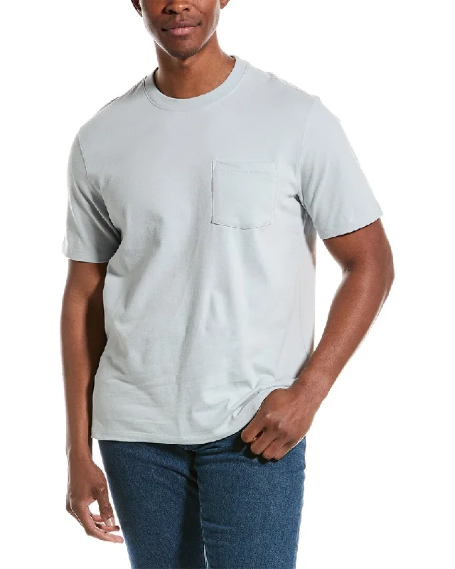 Men's slim - fit graphic t - shirts with vintage rock band printsVince Sueded Jersey Pocket T-Shirt Men's slim - fit graphic t - shirts with vintage rock band printsVince Sueded Jersey Pocket T-Shirt
